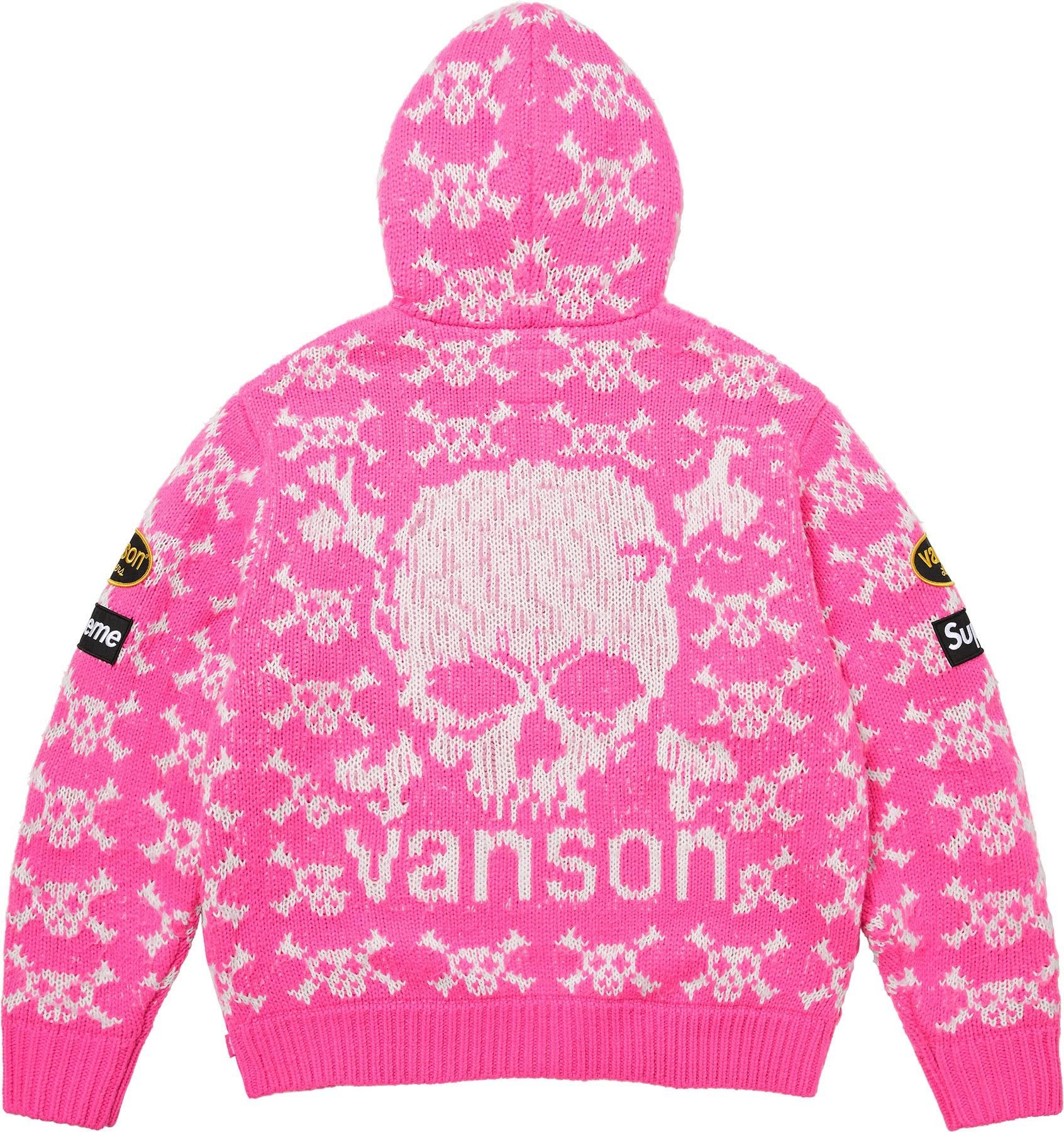 Supreme®/Vanson Leathers® Skull Zip Up Hooded Sweater view 6